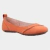 Hush Puppies Janessa Womens Orange Ballerina -Footpatrol Shop 130049 3 L02.20230410000202