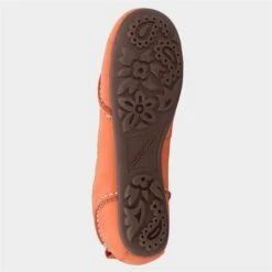 Hush Puppies Janessa Womens Orange Ballerina -Footpatrol Shop 130049 3 L04.20230410000202