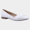 Hush Puppies Marley Womens White Leather Shoe -Footpatrol Shop 130052 3 L02.20230410000202