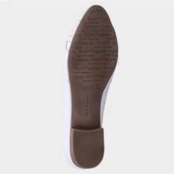 Hush Puppies Marley Womens White Leather Shoe -Footpatrol Shop 130052 3 L04.20230410000202
