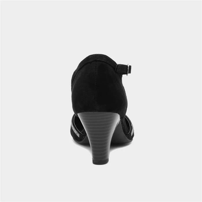 Lilley Vivien Womens Black T-Bar Court Shoe 5 Lilley Vivien Womens Black T-Bar Court Shoe - Image 3