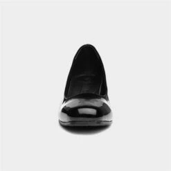 Softlites Venus Womens Black Patent Court Shoes