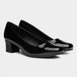 Softlites Venus Womens Black Patent Court Shoes -Footpatrol Shop 140013 2 L06.20230404000153