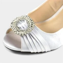 Lunar Valerie Womens Metallic Silver Court Shoes -Footpatrol Shop 141013 3 L04.20220819000351