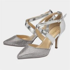 Lotus Sophia Womens Metallic Strappy Heel