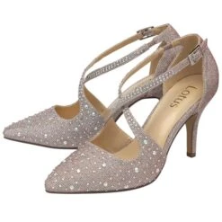 Lotus Panache Womens Pink Diamante Heel