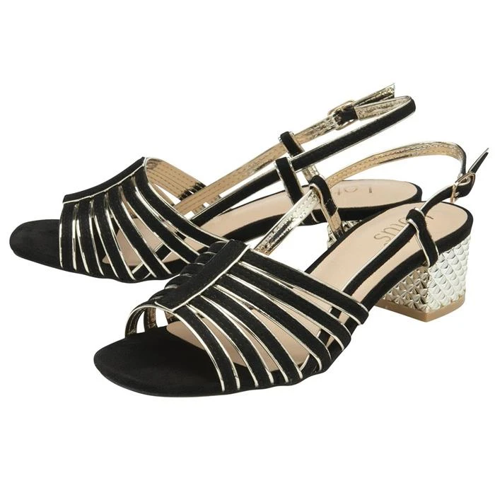 Lotus Cheryl Womens Black Strappy Heel 3 Lotus Cheryl Womens Black Strappy Heel