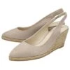 Lotus Gigi Womens Taupe Wedged Espadrille Shoe