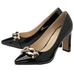 Lotus Chantelle Womens Black Patent Heel