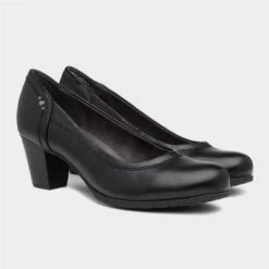 Jana Softline Womens Heeled Black Court Shoe -Footpatrol Shop 14135 2 L06.20230515000153