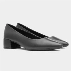 Marco Tozzi Womens Black Leather Court Shoe -Footpatrol Shop 148018 2 L06.20230817000140