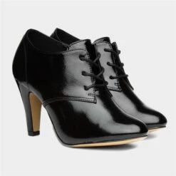 Lotus Sonia Womens Black Patent Heeled Shoes -Footpatrol Shop 149029 2 L06.20230728000306