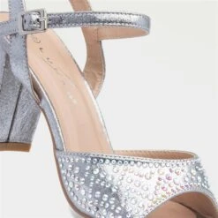 Lunar Krystal Womens Metallic Silver Diamante Heel -Footpatrol Shop 149057 2 L05.20230508000311
