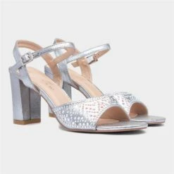 Lunar Krystal Womens Metallic Silver Diamante Heel -Footpatrol Shop 149057 2 L06.20230508000311