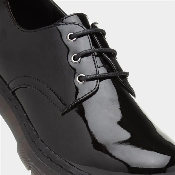 Lilley Ashley Womens Black Patent Lace Up Shoe 6 Lilley Ashley Womens Black Patent Lace Up Shoe - Image 4