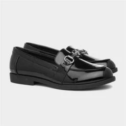 Lilley Womens Patent Loafer In Black -Footpatrol Shop 15041 2 L06.20220711000559