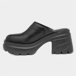 Truffle Giovana Womens Black Chunky Mule Shoe -Footpatrol Shop 159002 2 L03.20230119000654