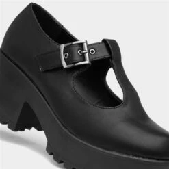 Heart Katie Womens Black Chunky Mary Jane Shoe -Footpatrol Shop 159005 2 L05.20220722000159