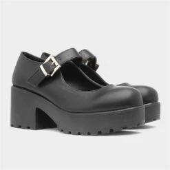 Heart Kelly Womens Black Chunky Shoe -Footpatrol Shop 159007 2 L06.20230627000329