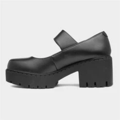 Heart Summer Womens Black Wide Strap Shoe -Footpatrol Shop 159013 2 L03.20230629000138