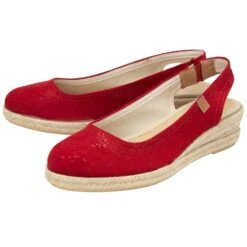 Lotus Anais Womens Red Wedged Shoe